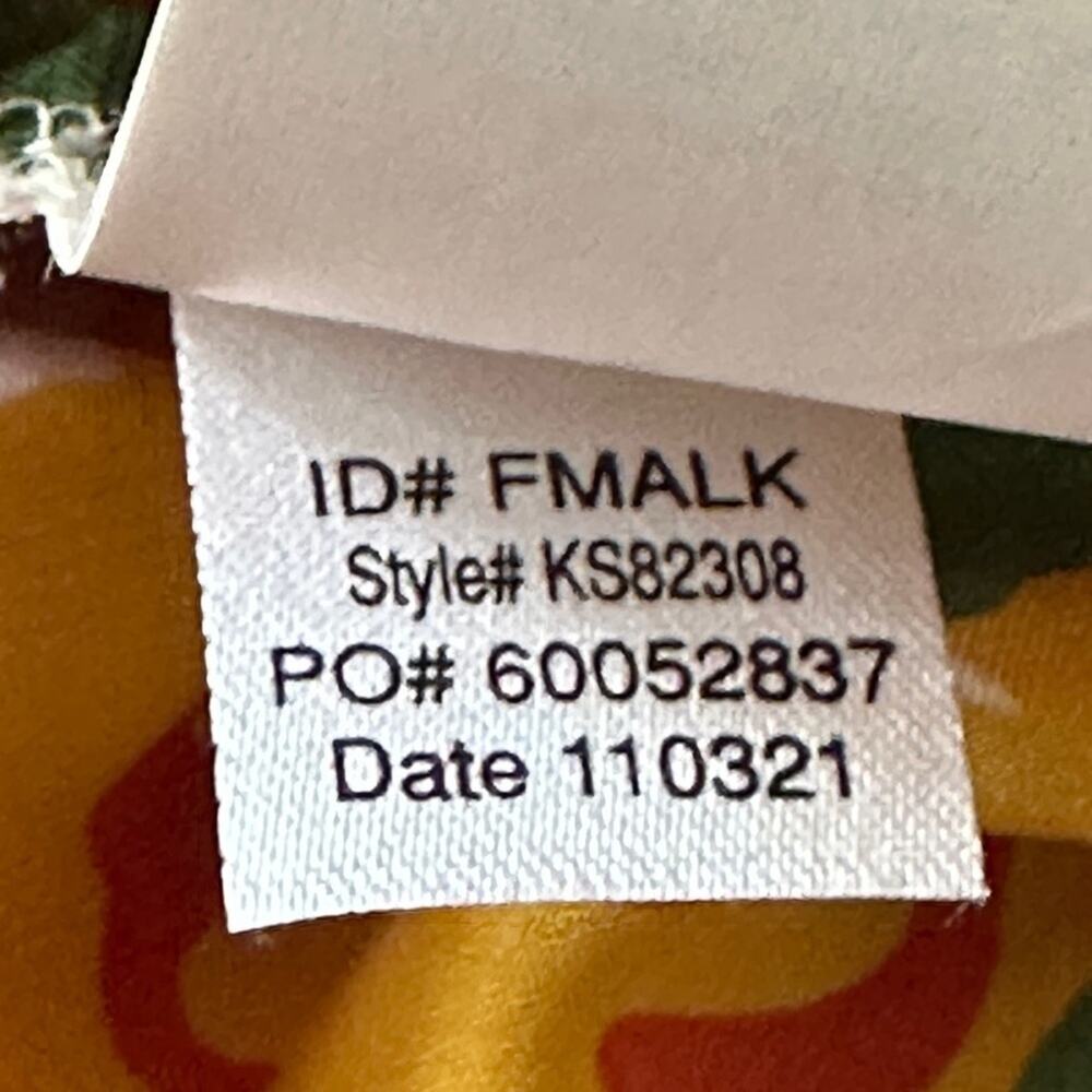 Kate Spade New York Pink Multicolored Floral Print Lightweight Caftan Size XS/S - Picture 12 of 14